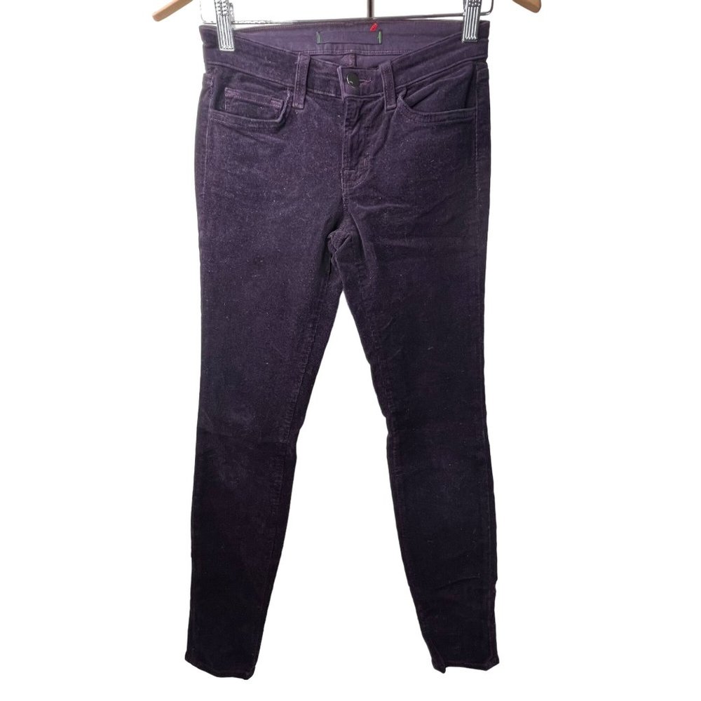 J. Brand Skinny Leg Jeans Pants Cotton Blend Casual French Plum Womens